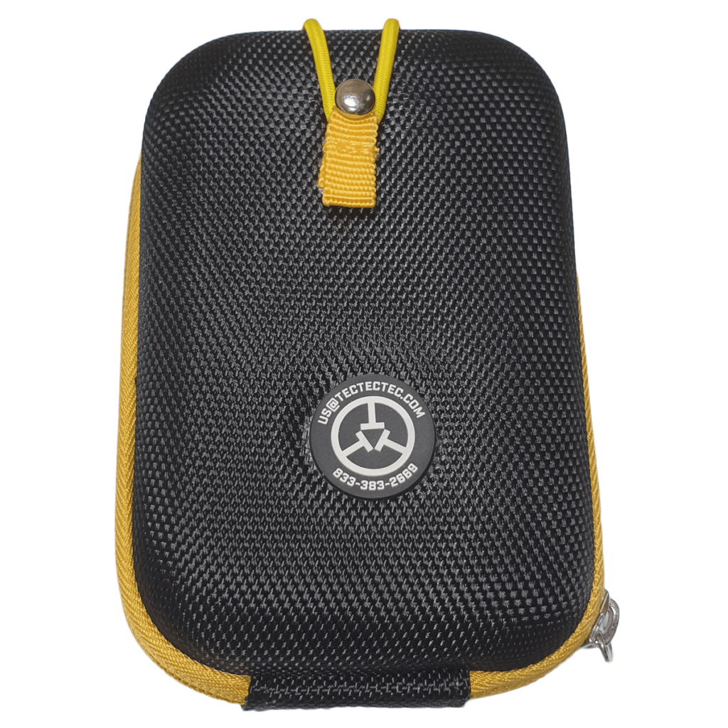 TecTecTec Housse étui premium noire et jaune pour différents modèles de télémètres