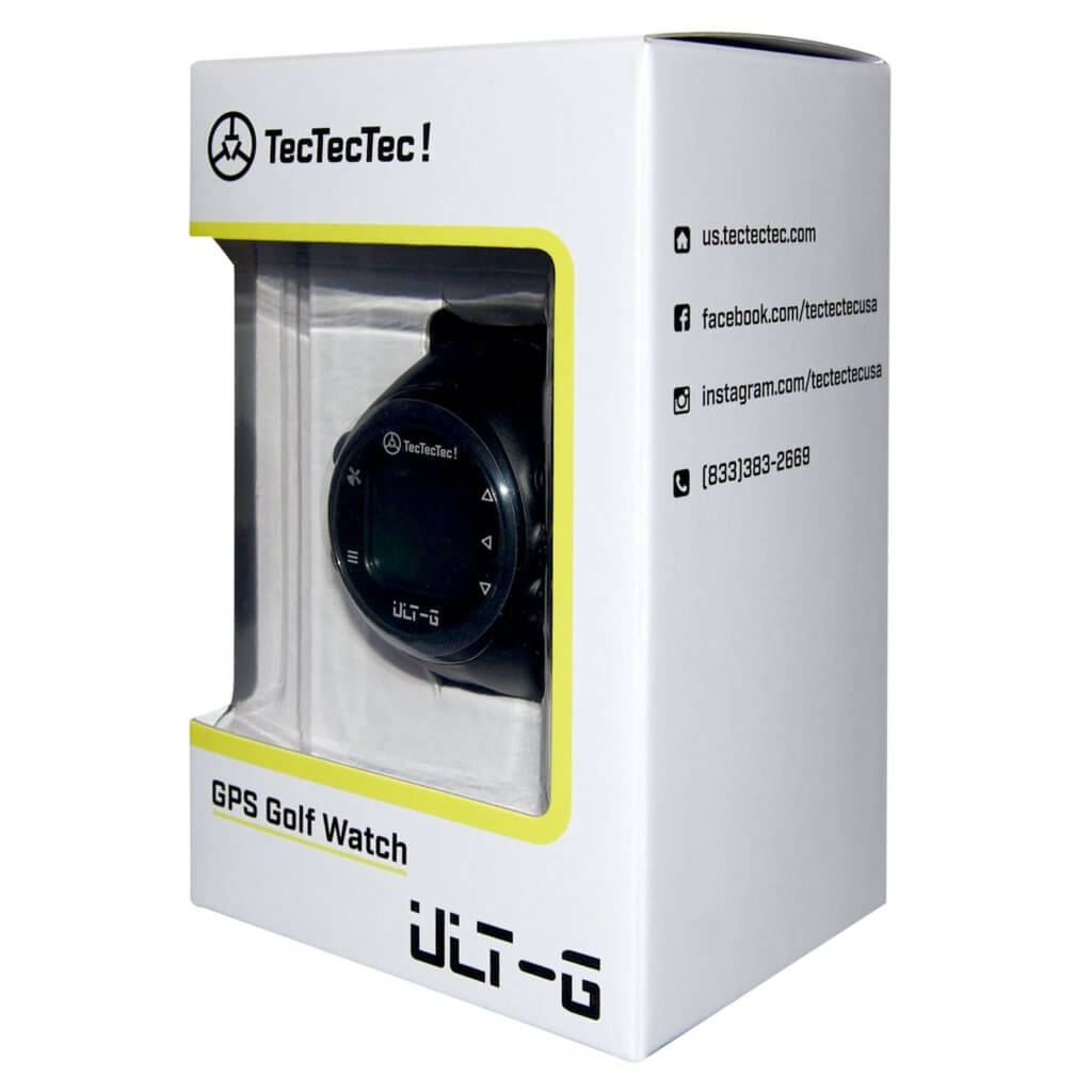 TecTecTec ULT-G emballage boîte de la montre de Golf de précision avec connexion Satellite GPS